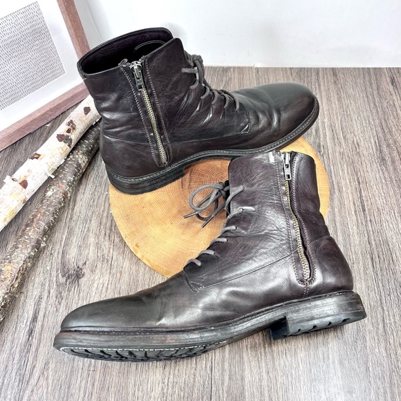 *Blackstone | MM08 Lace Up Leather Boots in Brown Size 47/13 US - Picture 6 of 16